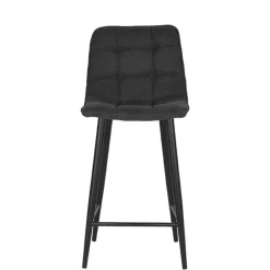 Wohnen Hocker|Stühle<Strukturstoff Barstühle in Anthrazit - Gastruna (2er Set)