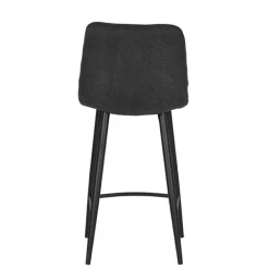 Wohnen Hocker|Stühle<Strukturstoff Barstühle in Anthrazit - Gastruna (2er Set)