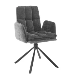 Wohnen Stühle<Stylischer Tischsessel auf Drehgestell - Cavan (2er Set)