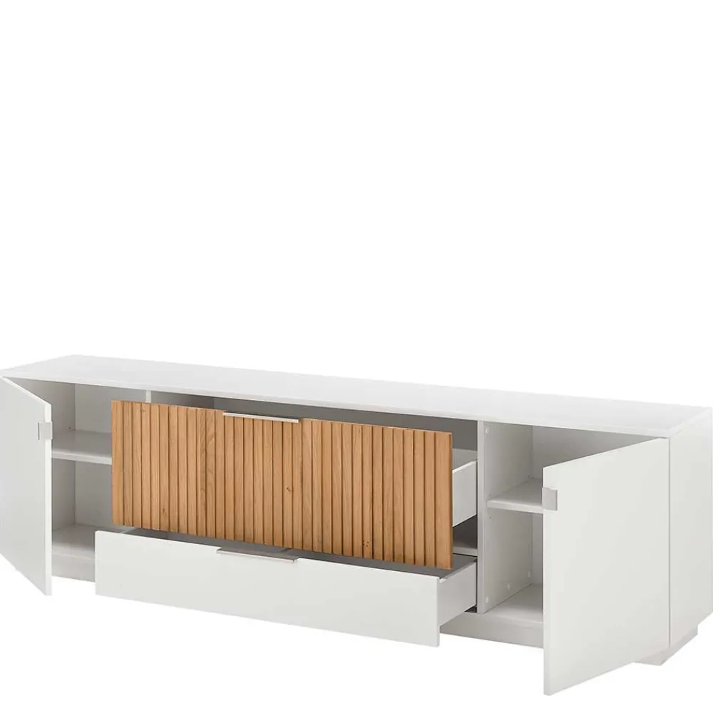 Wohnen Lowboards<Stylisches TV Board in Weiß - Miloris