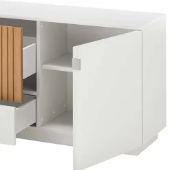 Wohnen Lowboards<Stylisches TV Board in Weiß - Miloris
