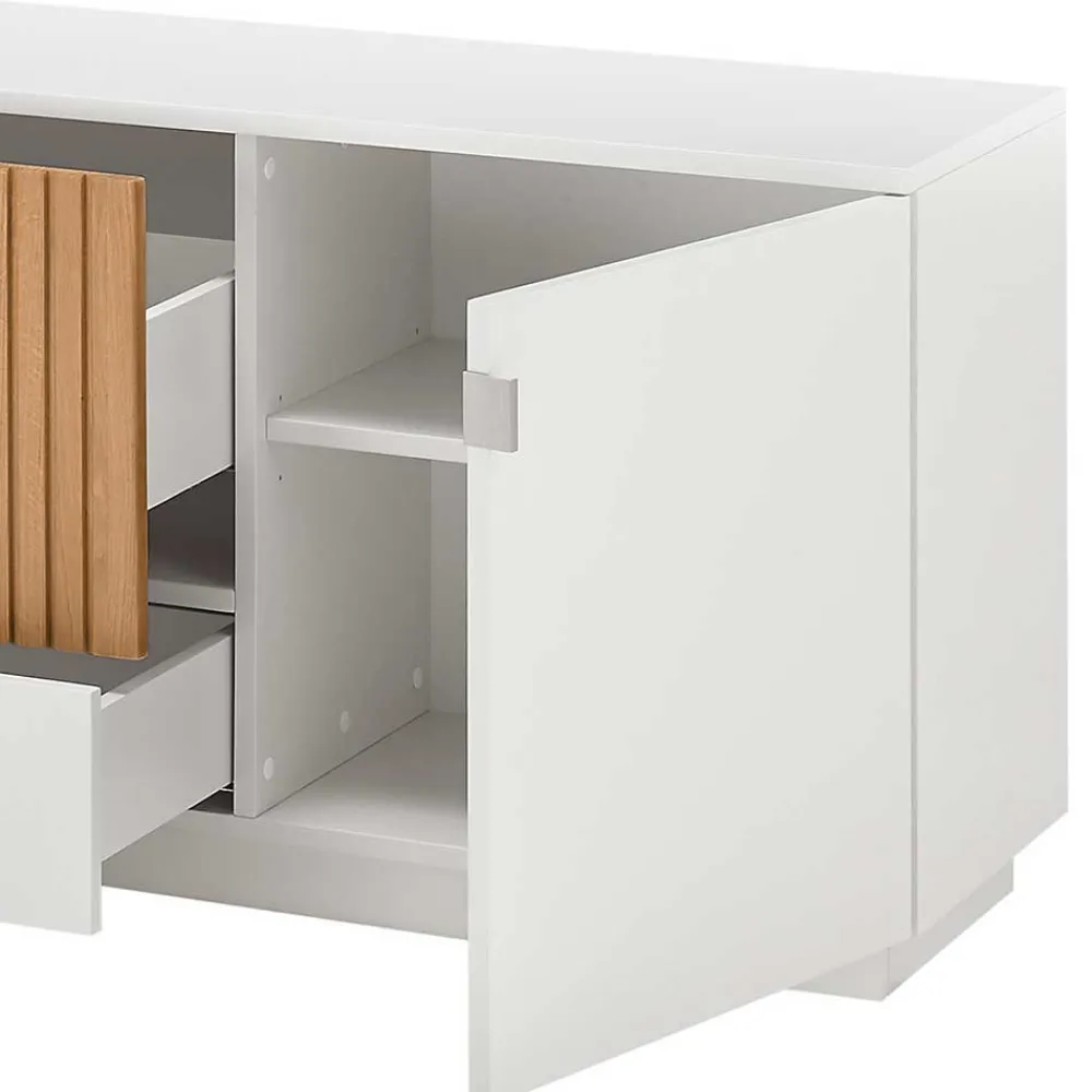 Wohnen Lowboards<Stylisches TV Board in Weiß - Miloris