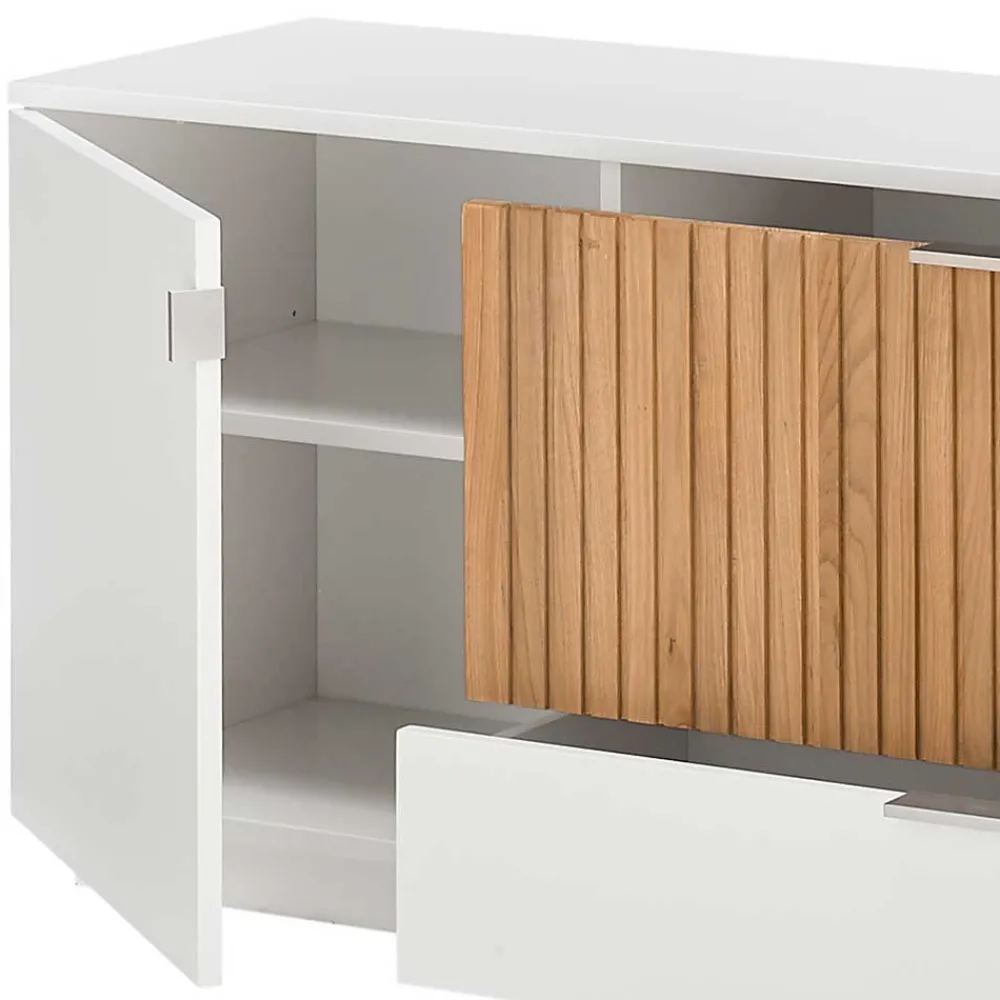 Wohnen Lowboards<Stylisches TV Board in Weiß - Miloris