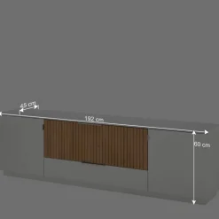 Wohnen Lowboards<Stylisches TV Board in Weiß - Miloris