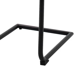 Wohnen Sessel<Swingstühle in dunklem Grau - Lacrunia (4er Set)