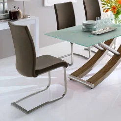 Wohnen Sessel<Swingstuhl Albin in Braun (2er Set)