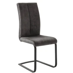 Wohnen Sessel|Stühle<Swingstuhl Quartett in Anthrazit - Amando (4er Set)