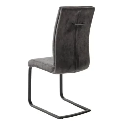 Wohnen Sessel|Stühle<Swingstuhl Quartett in Anthrazit - Amando (4er Set)