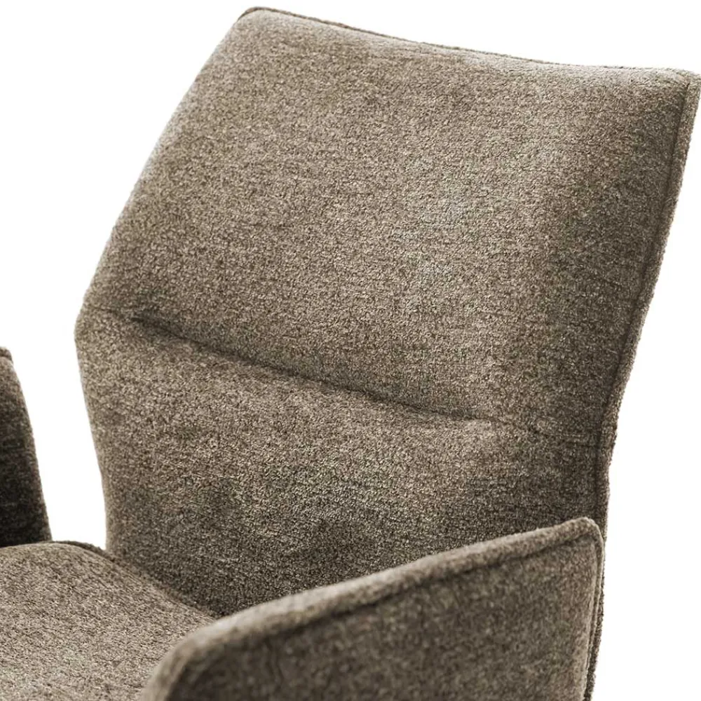 Wohnen Hocker<Taschenfederkern-Barstühle mit Armlehnen - Swanda (2er Set)