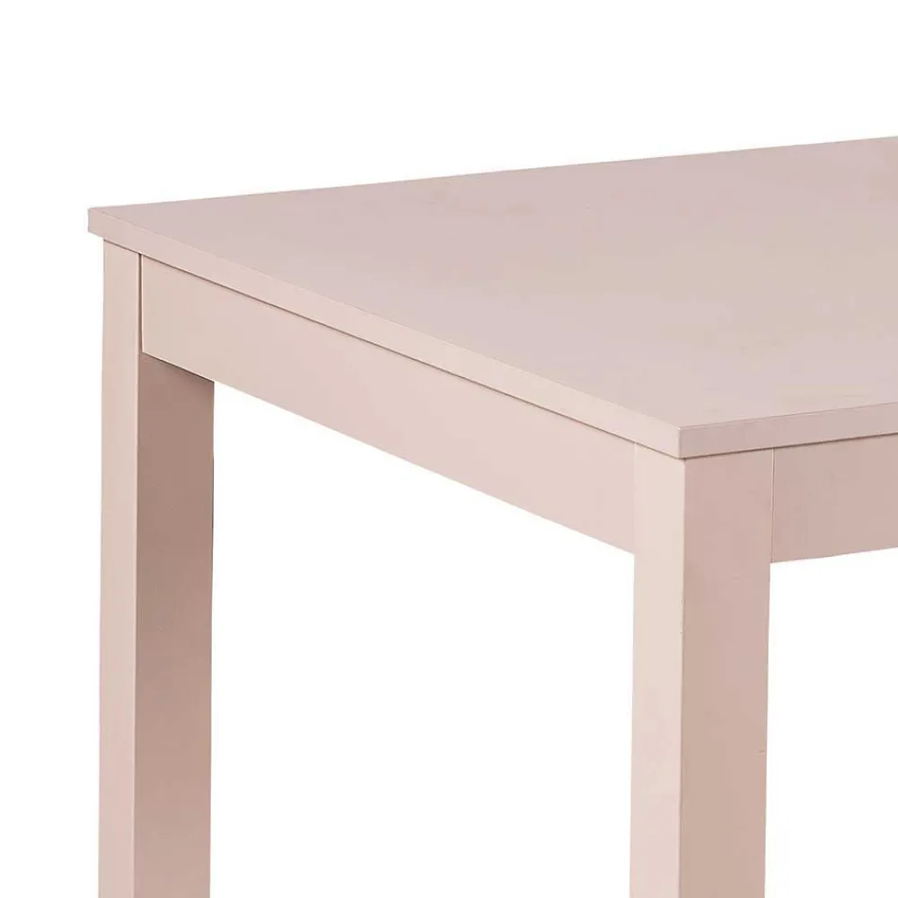 Wohnen Tische<Taupefarbener Esstisch mit 2 Einlegeplatten Bino aus Holz teilmassiv