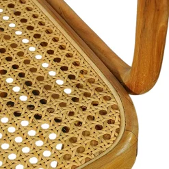 Wohnen Stühle<Teak Armlehnenstuhl mit Wiener Geflecht - Crasidio