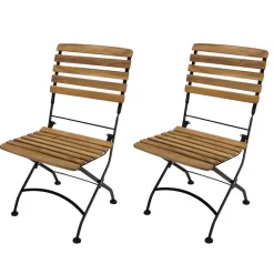 Wohnen Stühle<Teak Biergartenstühle klappbar - Middle (2er Set)