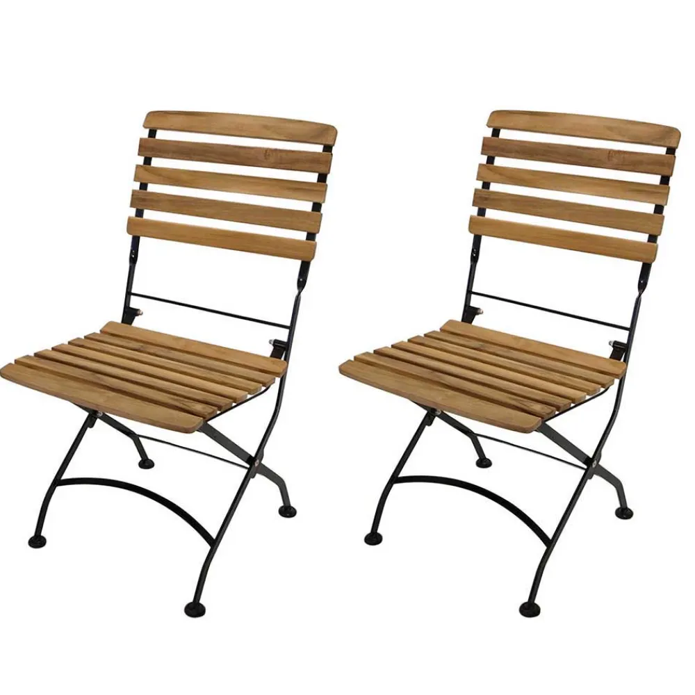 Wohnen Stühle<Teak Biergartenstühle klappbar - Middle (2er Set)