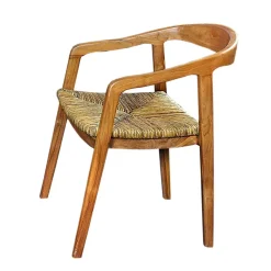 Wohnen Stühle<Teak Holzstuhl mit Armlehnen - Donabello