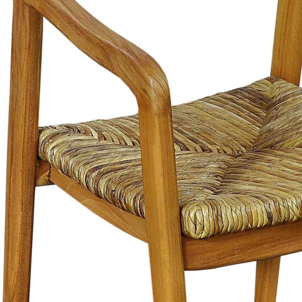 Wohnen Stühle<Teak Holzstuhl mit Armlehnen - Donabello