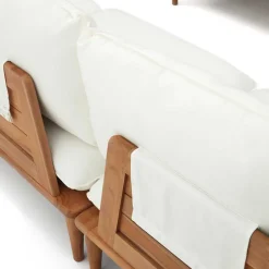 Wohnen Sitzgruppe<Teak Lounge mit Couchtisch Set - Palm (vierteilig)