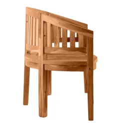 Wohnen Sitzbank<Teakholz Bananenbank für Garten 150x86x61 - Klahuma