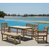 Wohnen Sitzgruppe<Teakholz Möbelset für den Garten - Klahuma (fünfteilig)