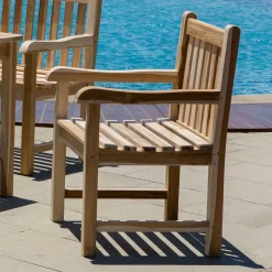 Wohnen Sitzgruppe<Teakholz Möbelset für den Garten - Klahuma (fünfteilig)