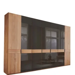 Wohnen Kleiderschränke|Schränke<Teilmassiver Schrank mit sieben Türen - Hung
