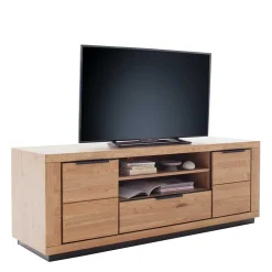 Wohnen Tv & Hifi-Möbel|Lowboards<Teilmassives TV Board in Wildeiche und Schwarz - Vlacoma