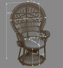 Wohnen Sessel<Thronsessel Gannicera aus Rattan