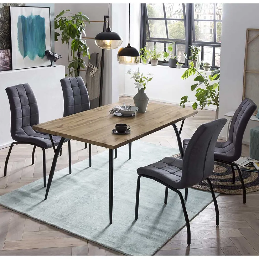Wohnen Sitzgruppe|Tische<Tisch Kombination fürs Esszimmer - Louisonna (fünfteilig)