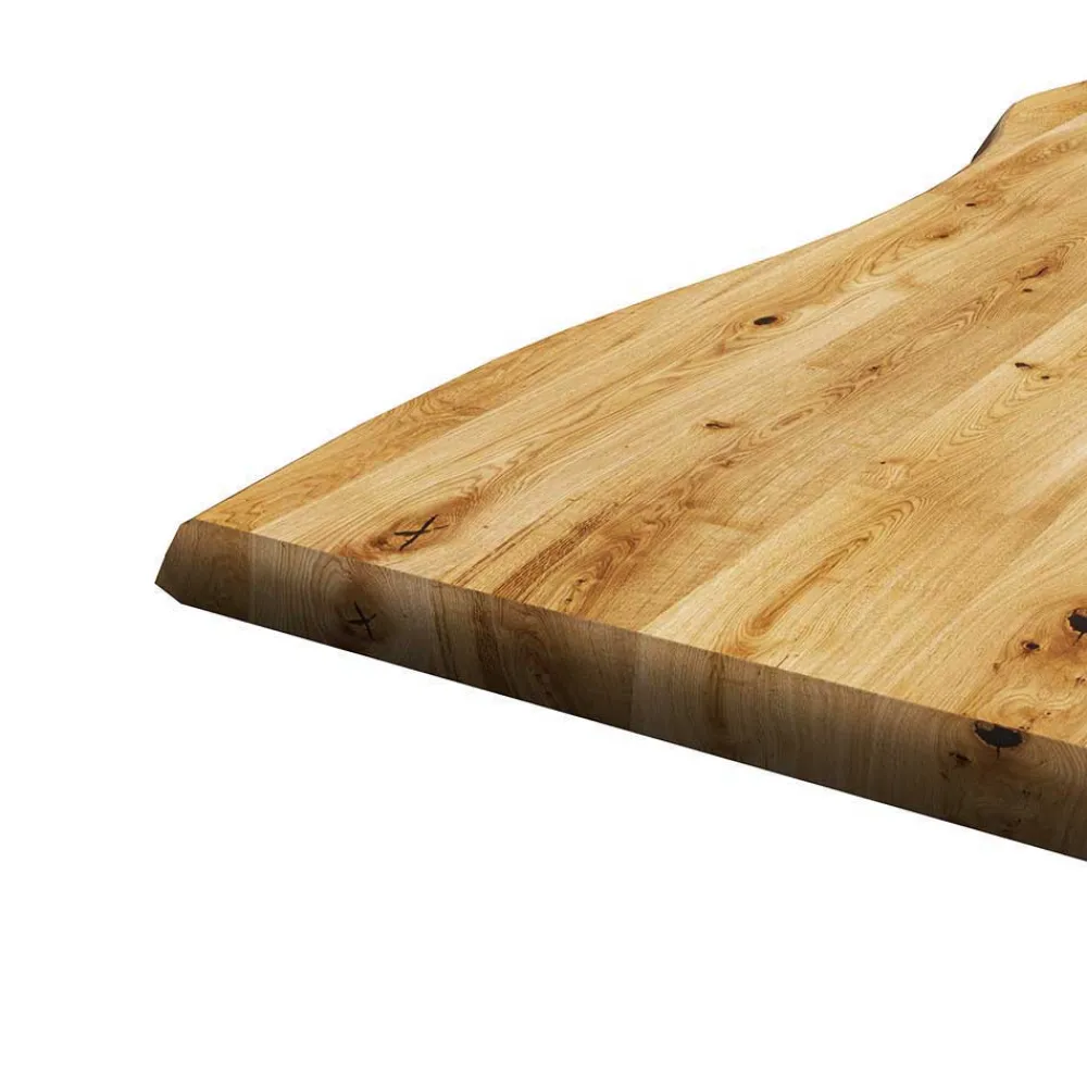 Wohnen Tische<Tisch mit Naturkante Eichenholz Platte - Basilius