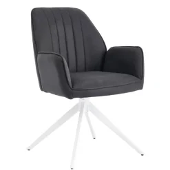 Wohnen Stühle<Tischsessel in Anthrazit - Minea (2er Set)