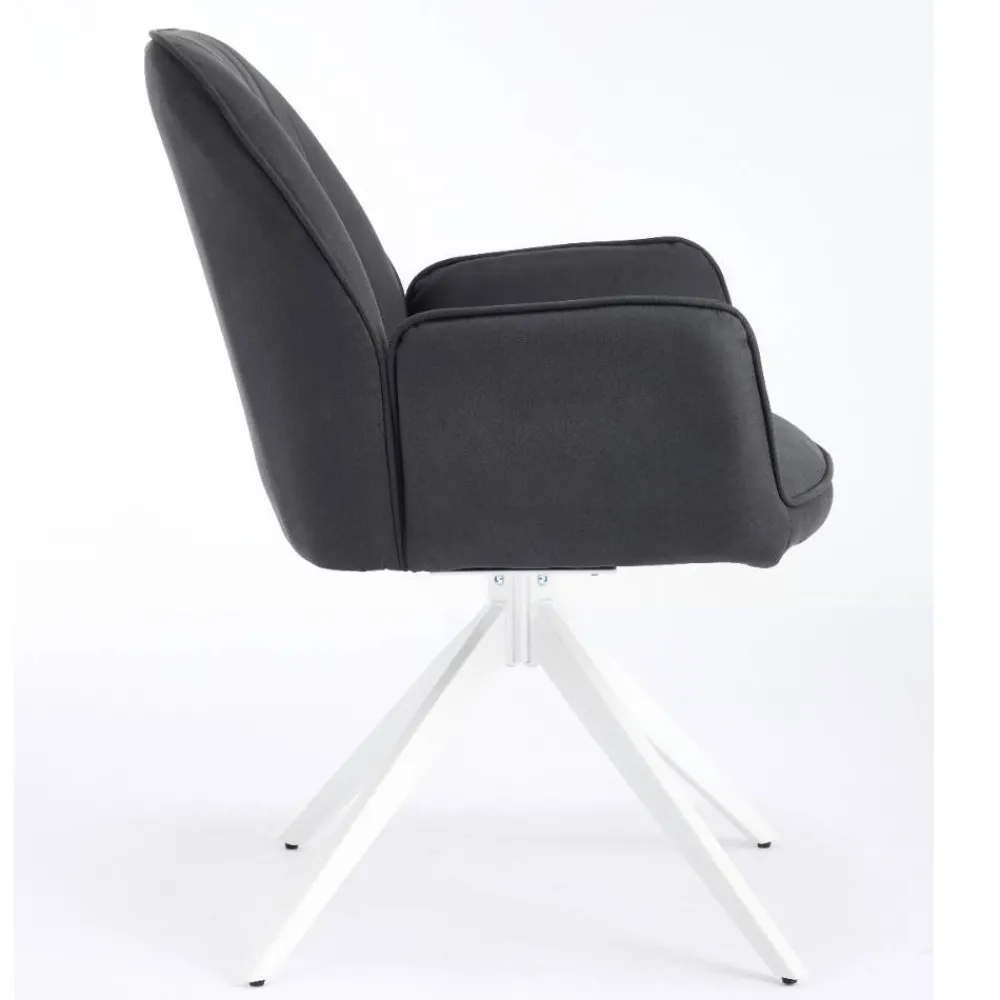 Wohnen Stühle<Tischsessel in Anthrazit - Minea (2er Set)