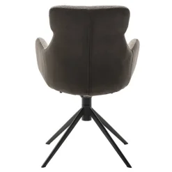 Wohnen Stühle<Tischsessel in Schlamm & Schwarz - Colles (2er Set)