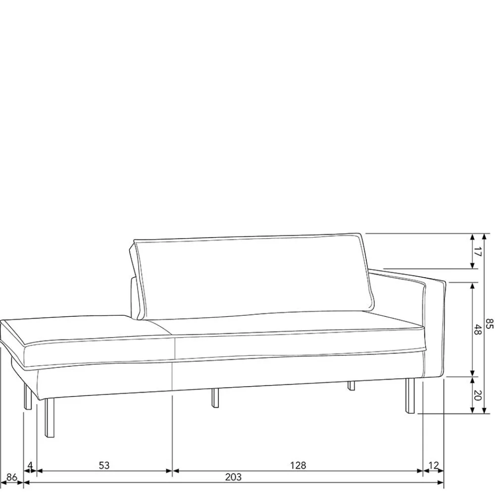 Wohnen Sofas<Tolles Retro Sofa Cumagon mit Samt in Blau