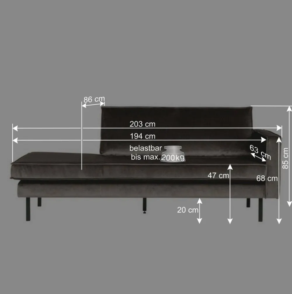 Wohnen Sofas<Tolles Retro Sofa Cumagon mit Samt in Blau