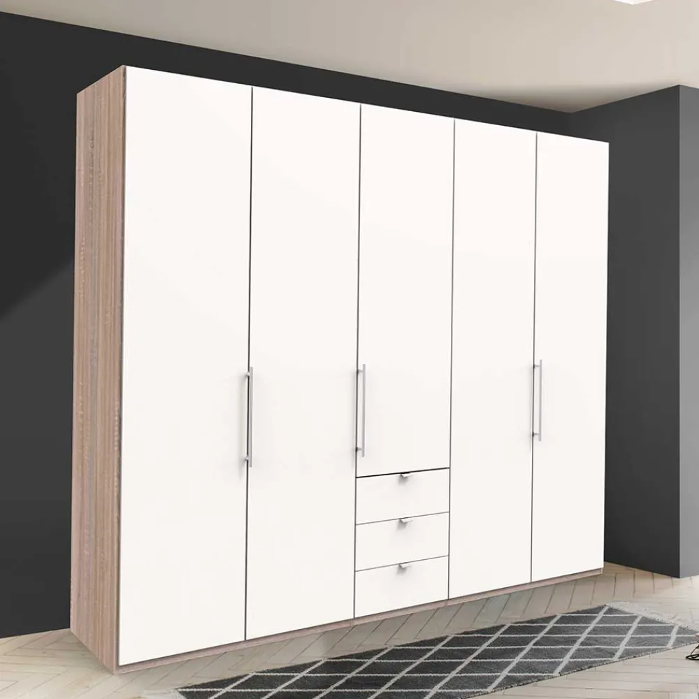 Wohnen Kleiderschränke|Schränke<Top Schlafzimmerschrank mit 2 Falttüren & Tür - Vaclyn