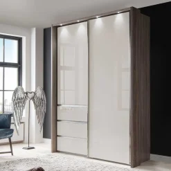 Wohnen Kleiderschränke<Topp Kleiderschrank mit Licht LED - Saluvera