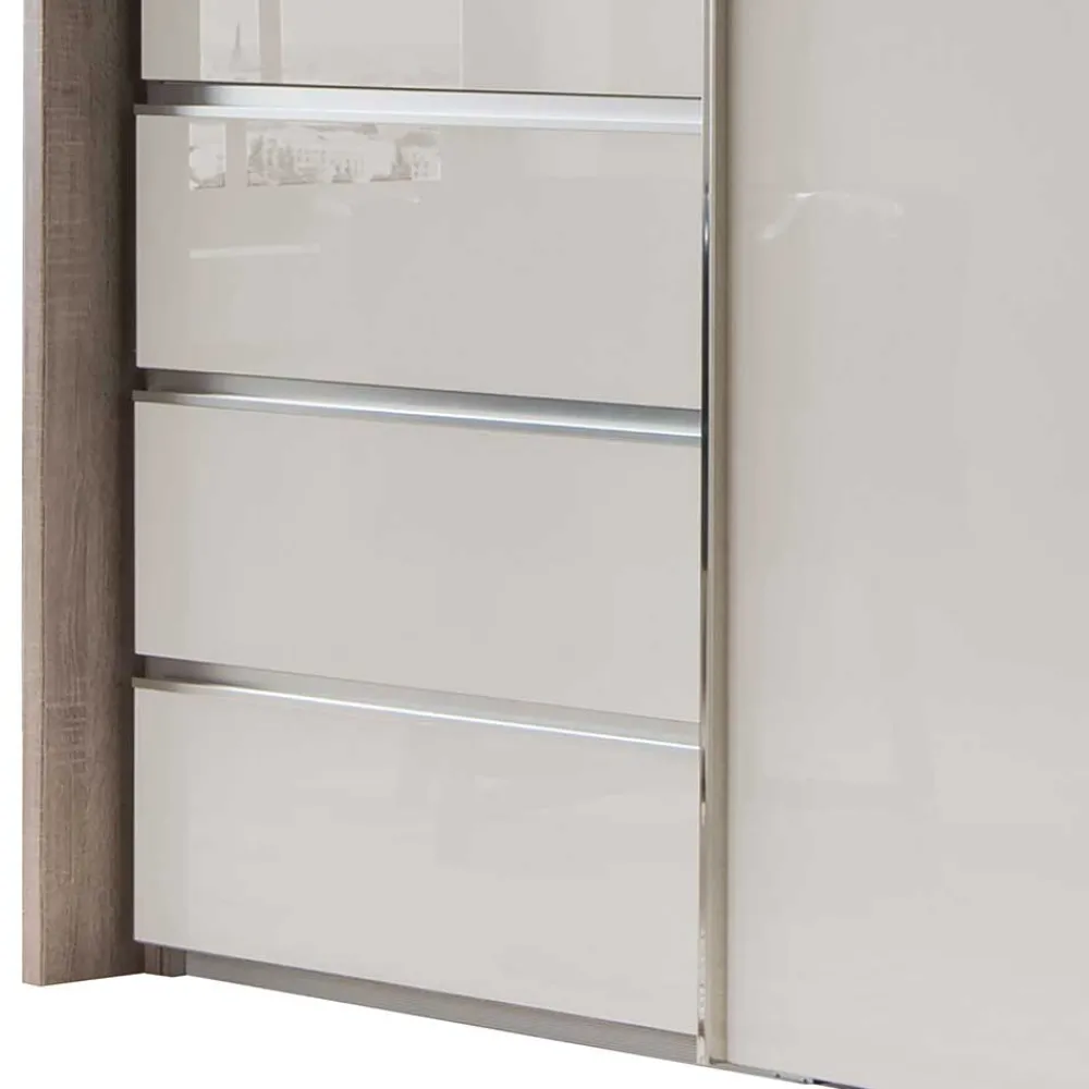 Wohnen Kleiderschränke<Topp Kleiderschrank mit Licht LED - Saluvera