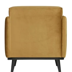Wohnen Sessel<Topp Retro Sessel in Honig Gelb Samt - Viradossa