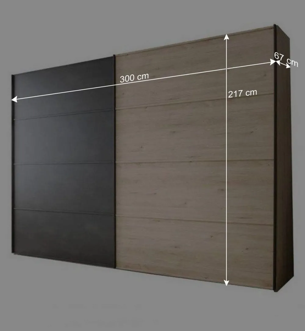 Wohnen Kleiderschränke<Topp Schlafzimmerschrank mit zwei Schwebetüren - Licruva