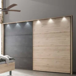 Wohnen Kleiderschränke<Topp Schlafzimmerschrank mit zwei Schwebetüren - Licruva