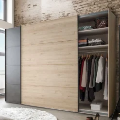 Wohnen Kleiderschränke<Topp Schlafzimmerschrank mit zwei Schwebetüren - Licruva