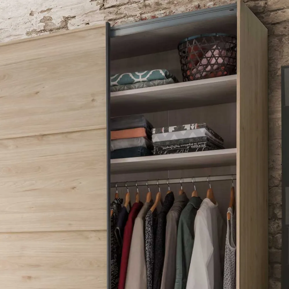 Wohnen Kleiderschränke<Topp Schlafzimmerschrank mit zwei Schwebetüren - Licruva