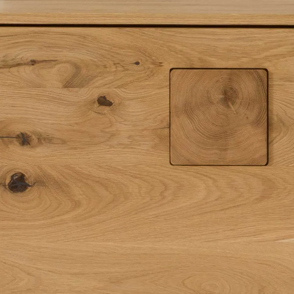 Wohnen Sideboards<3-türige Kommode aus Wildeiche Massivholz - Millena
