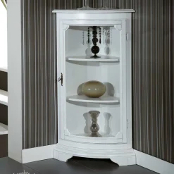 Wohnen Vitrinen<1-türige Vintage Eckvitrine niedrig - 112 cm hoch - Zarinas