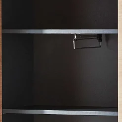 Wohnen Schränke<2-türiger Dielenschrank mit Spiegel & Wildeiche Dekor - Kuetra