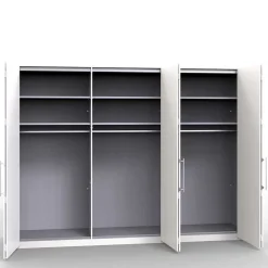 Wohnen Kleiderschränke|Schränke<3-türiger Falttüren-Schlafzimmerschrank 300cm - Zayun