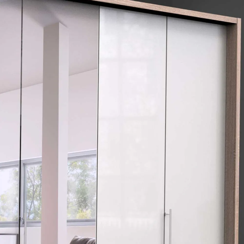 Wohnen Kleiderschränke<3-türiger Gleittüren-Kleiderschrank mit Spiegel - Bosays