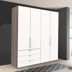 Wohnen Schränke<2-türiger Gleittürenschrank mit drei Schubladen - Tivierto