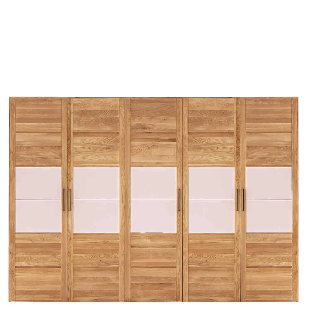 Wohnen Kleiderschränke<5-türiger Kleiderschrank aus Massivholz - Zaisan