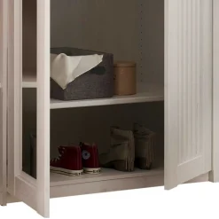 Wohnen Kleiderschränke<3-türiger Kleiderschrank in Weiß & Eiche Dekor - Malvissa