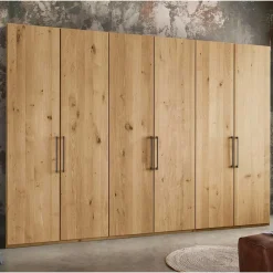 Wohnen Schränke|Kleiderschränke<6-türiger Kleiderschrank in zwei Höhen - Siestago